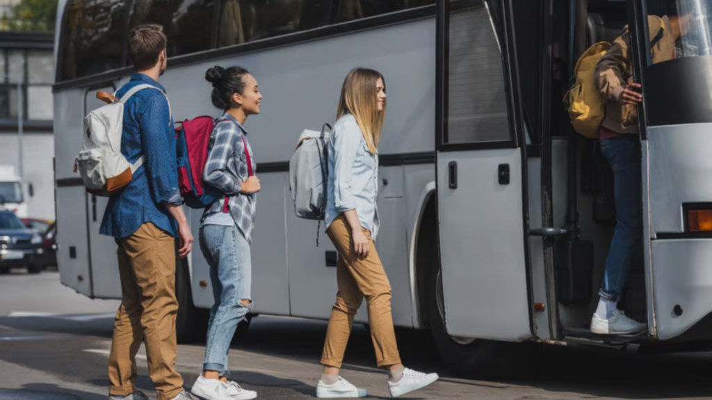 Charter bus rental